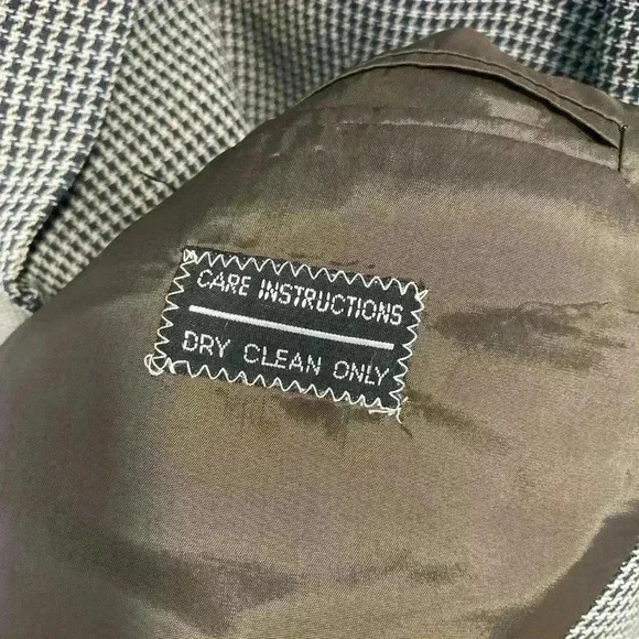 GIORGIO ARMANI Men's Pure Virgin Wool Plaid Sport Blazer Gray Size 44L - Picture 9 of 13